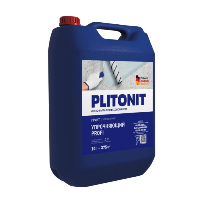 Грунт Plitonit Profi упрочняющий, концентрат 1:2 (10 л) — изображение 2