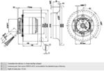 Вентилятор R4E250-BA09-03 / R4E250BA0903 центробежный Ebmpapst — изображение 2