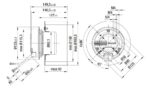 Вентилятор Ebmpapst R3G180-AU60-01 / R3G180AU6001 радиальный EC — изображение 2