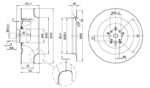 Вентилятор R4E310-AR06-01 / R4E310AR0601 центробежный Ebmpapst — изображение 2