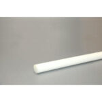 Полиацеталь стержень Ф 25 мм ПОМ-С (1000 мм, 0,8 кг) белый HIMPT
