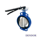 Затвор поворотный дисковый межфланцевый стальной DENDOR 015W (РОССИЯ)
