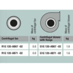 Вентилятор Ebmpapst G1G120-AB67-02 / G1G120AB6702 радиальный EC — изображение 2