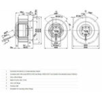 Вентилятор R4E280-CI01-01 / R4E280CI0101 центробежный Ebmpapst — изображение 2