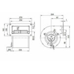 Вентилятор D4E133-DH01-J2 / D4E133DH01J2 центробежный Ebmpapst — изображение 2
