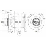 Вентилятор Ebmpapst R3G400-AM55-01 / R3G400AM5501 радиальный EC — изображение 2