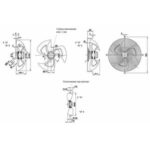 Вентилятор AC A6E450-AG05-01 / A6E450AG0501 осевой Ebmpapst — изображение 2
