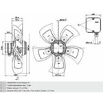 Вентилятор AC A4D500-AD03-01 / A4D500AD0301 осевой Ebmpapst — изображение 2