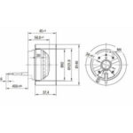 Вентилятор R2E140-BI52-05 / R2E140BI5205 центробежный Ebmpapst — изображение 2
