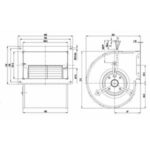 Вентилятор D2E133-DM47-23 / D2E133DM4723 центробежный Ebmpapst — изображение 2
