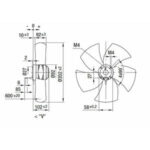 Вентилятор AC A4D350-AR06-01 / A4D350AR0601 осевой Ebmpapst — изображение 2