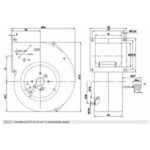 Вентилятор G2E140-AE77-01 / G2E140AE7701 центробежный Ebmpapst — изображение 2