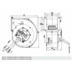 Вентилятор Ebmpapst G3G160-AC50-01 / G3G160AC5001 радиальный EC — изображение 2