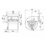 Вентилятор D2E097-BK66-02 / D2E097BK6602 центробежный Ebmpapst — изображение 2