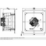 Вентилятор Ebmpapst K3G500-AG06-07 / K3G500AG0607 радиальный EC — изображение 2