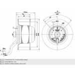 Вентилятор R2E160-AY47-01 / R2E160AY4701 центробежный Ebmpapst — изображение 2