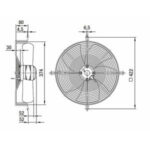 Вентилятор AC S6E350-AR08-30 / S6E350AR0830 осевой Ebmpapst — изображение 2