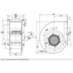 Вентилятор G4D225-GK10-03 / G4D225GK1003 центробежный Ebmpapst — изображение 2