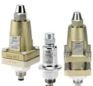 ahr0chm6ly9raw5lcy5yds9wag90by9dvlauanbn Danfoss (027B1161) Регулятор давления и температуры CVP (HP) Пилот, управляемый давлением, диапазон 4-28 бара — изображение 1