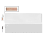 Светодиодная ультратонкая панель 40W/4200K PANEL-CL40Std (1195x295x10mm | 4000Лм | Выносной драйвер) - FOTON LIGHTING — изображение 2
