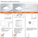 Светодиодная ультратонкая панель 40W/4200K PANEL-C40Std White 4000Лм 595*595*10мм (выносной драйвер) - FOTON LIGHTING — изображение 5