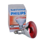 PHILIPS R125 IR150RH E27 230-250V d125x173 красная - инфракрасная лампа — изображение 3