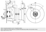 Вентилятор R4E355-AL02-05 / R4E355AL0205 центробежный Ebmpapst — изображение 2