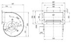Вентилятор D6E225-FB07-02 / D6E225FB0702 центробежный Ebmpapst — изображение 2