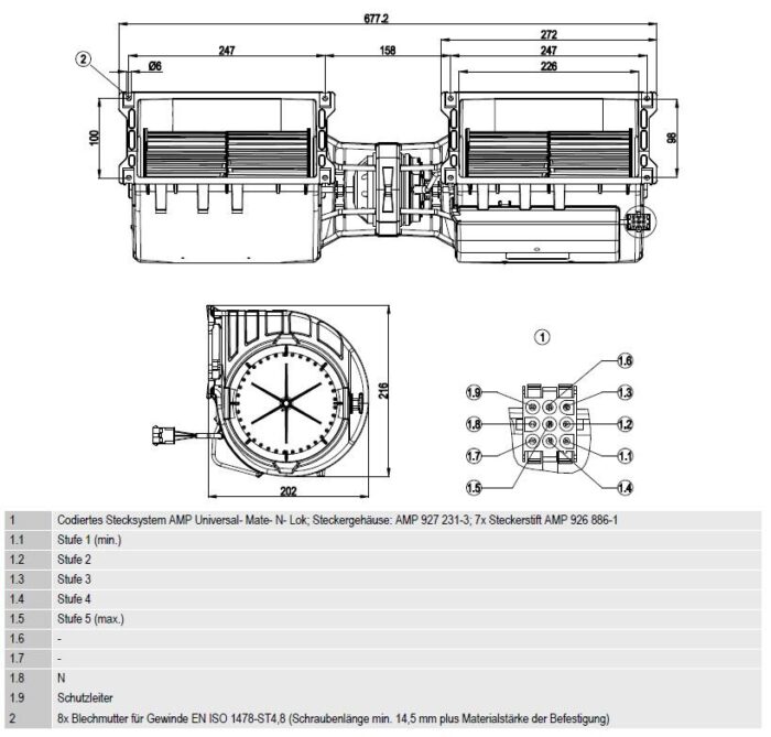 Вентилятор Ebmpapst K4E146-AB71-13 / K4E146AB7113 радиальный EC — изображение 2