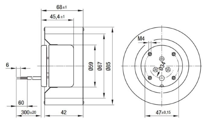 Вентилятор Ebmpapst R1G085-AB07-01 / R1G085AB0701 радиальный EC — изображение 2