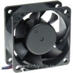 356456190 EC6025M12SA, Вентилятор 12 в, 60х60х25мм , подш. скольжения, 4500 об/мин, 3pin Hirschmann