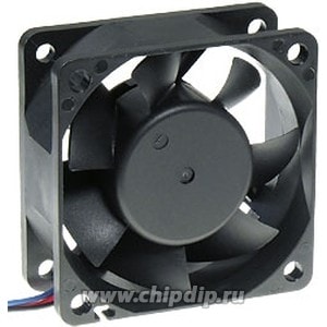 356456190 EC6025M12SA, Вентилятор 12 в, 60х60х25мм , подш. скольжения, 4500 об/мин, 3pin Hirschmann