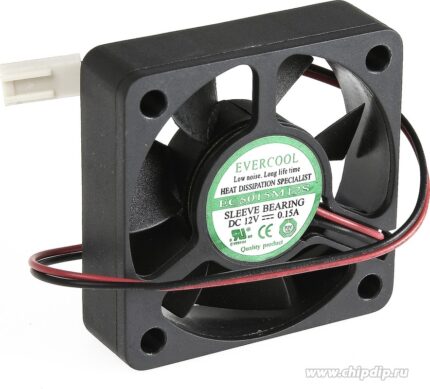 9000033342 EC5015M12S, Вентилятор 12В, 50х50х15мм , подш. скольжения, 4500 об/мин Hirschmann