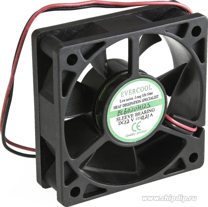 8055399905 Вентилятор Evercool EC6020H12S 12V DC 0.21A 60X20 2pin Hirschmann — изображение 2