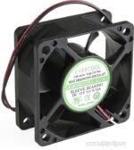 8006380550 EC6025L12S, (60*60*25 12V), Вентилятор 12В, 60х60х25мм, подшипник скольжения, 4000 об/мин, коннектор на проводе Hirschmann — изображение 3