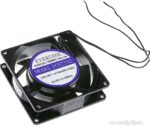 8008959851 EC9225A2HBL, (92*92*25 220V), Вентилятор 220В AC, 2500об/мин., 92х92х25мм, 64.22м3/час, 35дБ, подшипник качения, тип вывода - провод Hirschmann — изображение 2