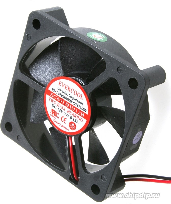 doc000235493 9000033348 EC6015HH12B, Вентилятор 12В, 60х60х15мм , подш. качения, 5000 об/мин Hirschmann — изображение 1