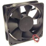 8015539506 RQD 12038MS 12VDC, (120*120*38 12V), Вентилятор 12В 120x120х38мм, 2300 об/мин., 170м3/час, 35дБ, подшипник скольжения, тип вывода - провод Hirschmann