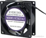 8030575345 EC8025A2HBL, (80*80*25 220V), Вентилятор 220В, 80х80х25мм , подшипник качения, 2200 об/мин Hirschmann — изображение 2