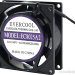 9000033401 EC8025A2HBL, Вентилятор 220В, 80х80х25мм , подш. качения, 2200 об/мин Hirschmann
