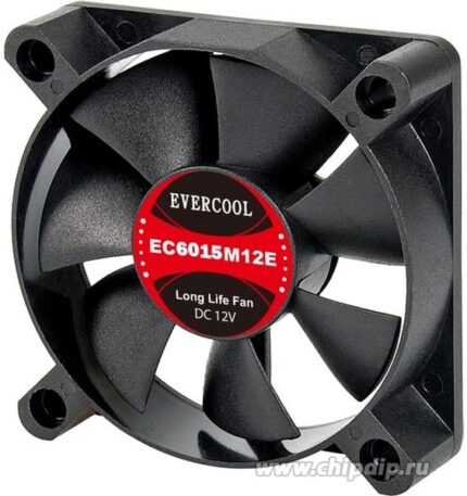 9000287331 EC6015H12SP, Вентилятор 12В, подш. скольжения, 60х60х15мм, 4500 об/мин., кабель 4pin (PWM) (OBSOLETE) Hirschmann