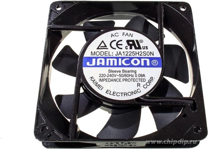 8702904482 JA1225H2S0N-T, вентилятор 220В клеммы 120х120х25мм подшипник скольжения Hirschmann — изображение 3