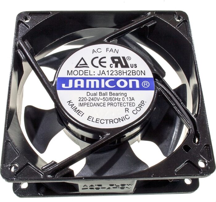 8781983652 JA1238H2B0N-T (JA1238H2B010N- T-R)(клемма) 220V (120х120х38) B(подшипник) CFM85/dBA45 Jamicon вентилятор Hirschmann — изображение 4