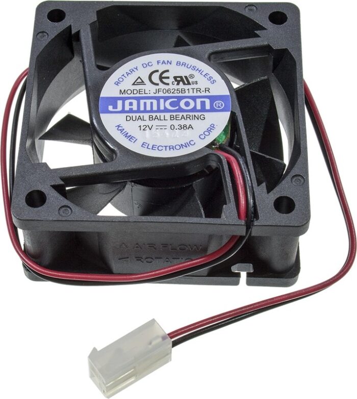 8036897690 Вентилятор JAMICON JF0625B1TR-R 12V 0.38A 60X25 2pin Hirschmann — изображение 8