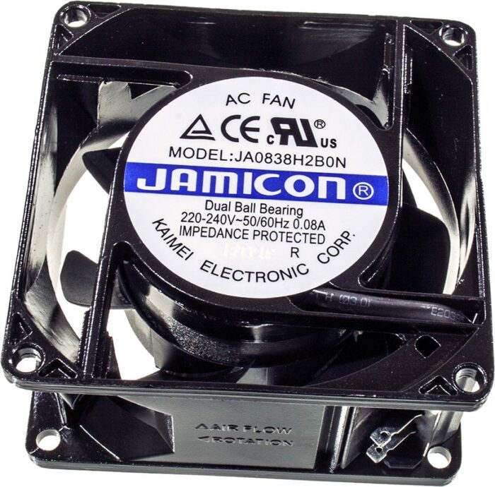 8038792109 Вентилятор Jamicon JA0838H2B0N-T 220-240V AC 50/60Hz 0.08A 80X38 Клемма Hirschmann — изображение 6
