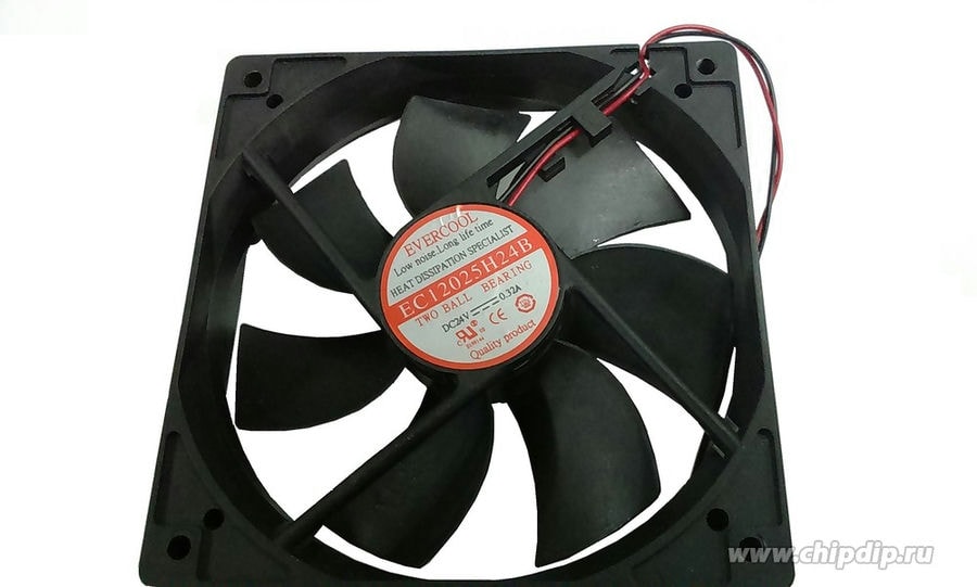doc002976702 9000033319 EC12025H24B, Вентилятор 24В, 120х120х25мм , подш. качения, 2600 об/мин Hirschmann — изображение 1