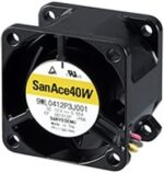 8032592198 Вентилятор Sanyo Denki San Ace 40 W 9WL0412P3J001 12V DC 0.52A 40X28 4pin Hirschmann — изображение 5
