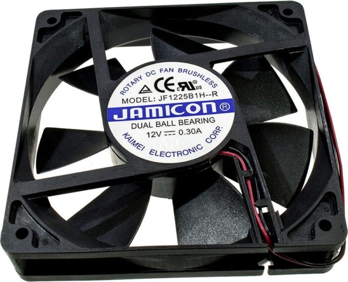 8007682828 Вентилятор Jamicon JF1225B1H-R 120x25 12v 0.3a 2pin Hirschmann — изображение 3