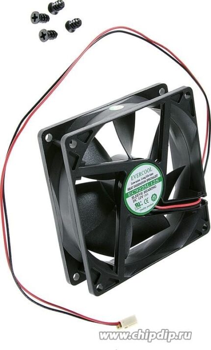 9000033374 EC9225L12S, Вентилятор 12В, 92х92х25мм , подш. скольжения, 1800 об/мин Hirschmann