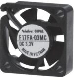 8004771275 F17FA-03MC, DC Fans Brushless DC Fan, 17 X 17 X 5mm, 3.3V DC, .01m3/min Air flow, 6 Pa Static pressure, 5db Noise, 1 sleeve bearing Hirschmann — изображение 2